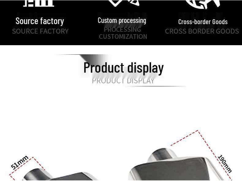 Automobil Edelstahl Schwarz Titan Auspuffrohr Quadratischer Auslass für BMW