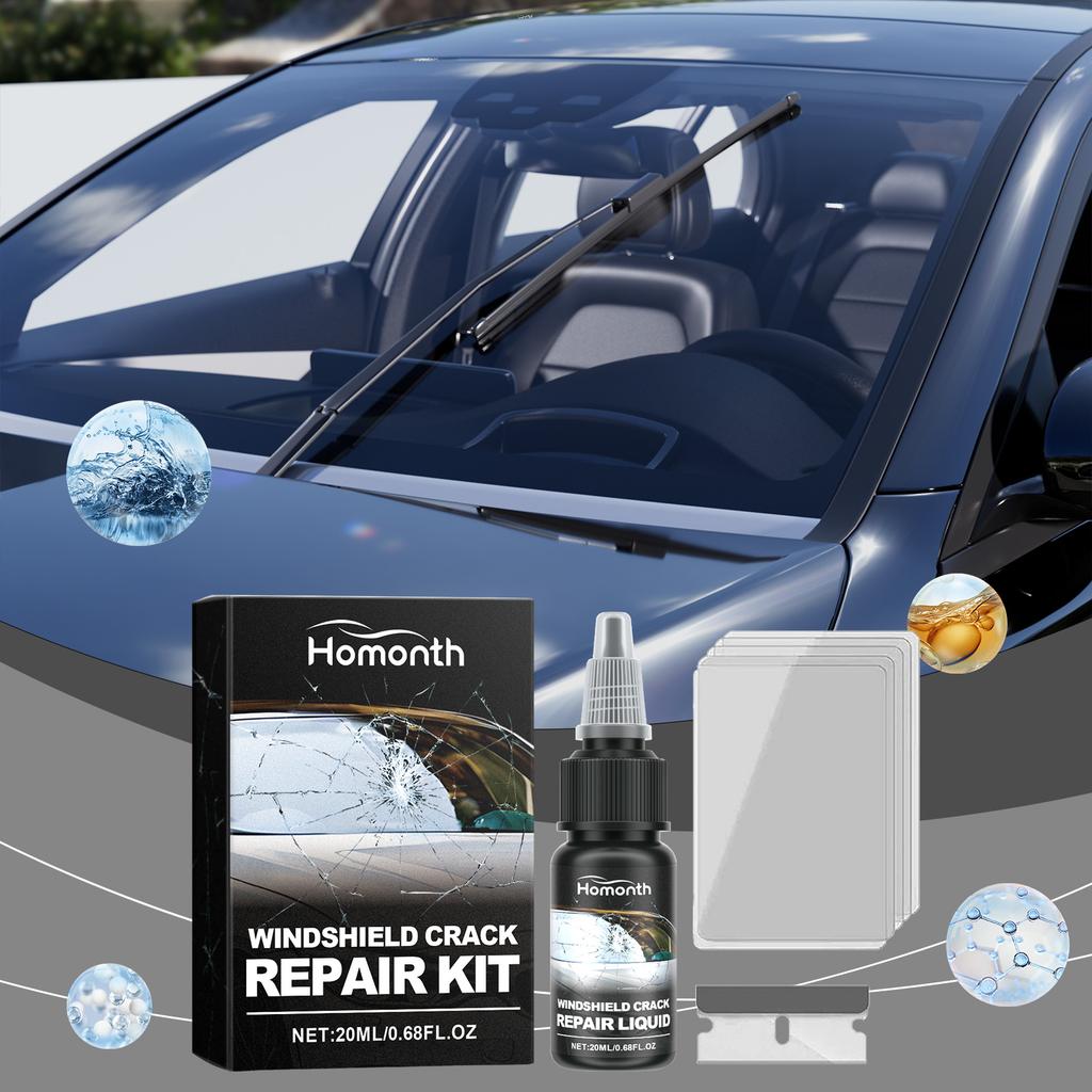 Glass Crack Repair Kit Clear Vision Car Windshield Nano Repair Fluid Kit