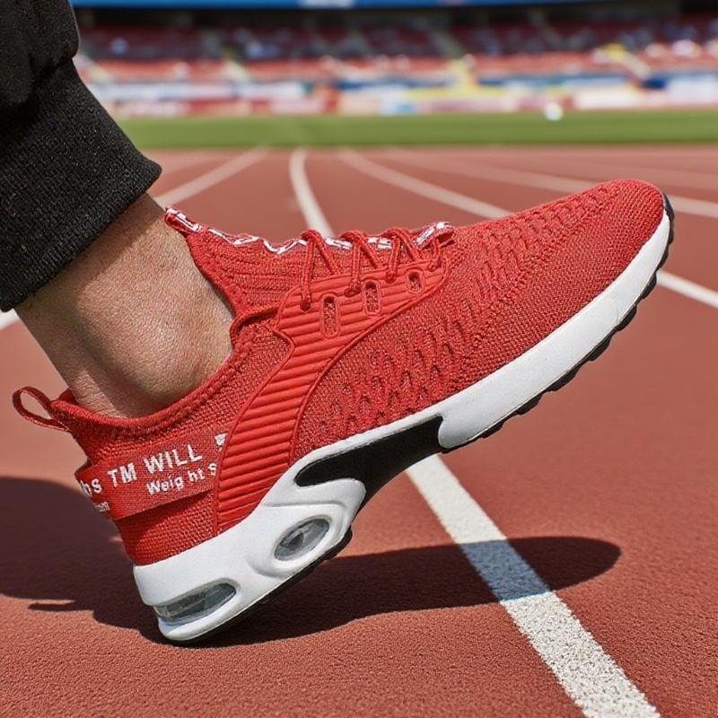 Men Running Sneakers Lightweight Walking Sport Shoes Breathable Wear-resistant Male Shoes Casual Canvas Shoes Breathable Single