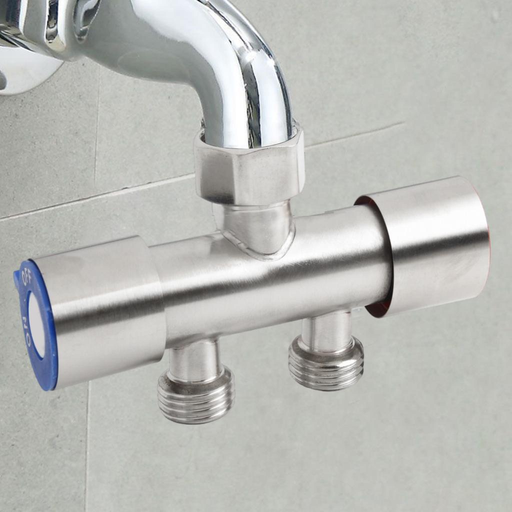 Angle Valve Double Control Faucet 120MM G1 2 Modern Design Shower Valve For Home Garden Connector Long-lasting Construction