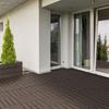 Terrace Tiles, 30 X 30 Cm, 9 Pieces, Click Tiles, Balcony Tiles with Click System, Drainage Function, Flooring Tile for Terrace, Balcony, Brown