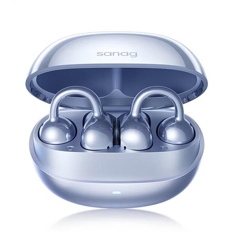 SANAG S8S Ultra Ear-Clip Open-Ear Wireless Headphones with AI Translator