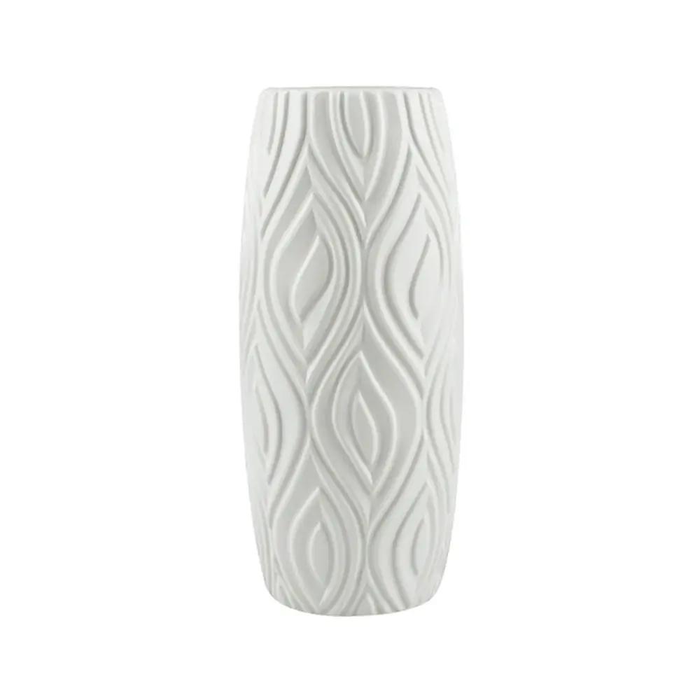 

Nordic Shatterproof Imitation Glaze Vase, High Quality Plastic Flower Vase for Arrangement, Modern Home Decor Plant Pot Basket белый