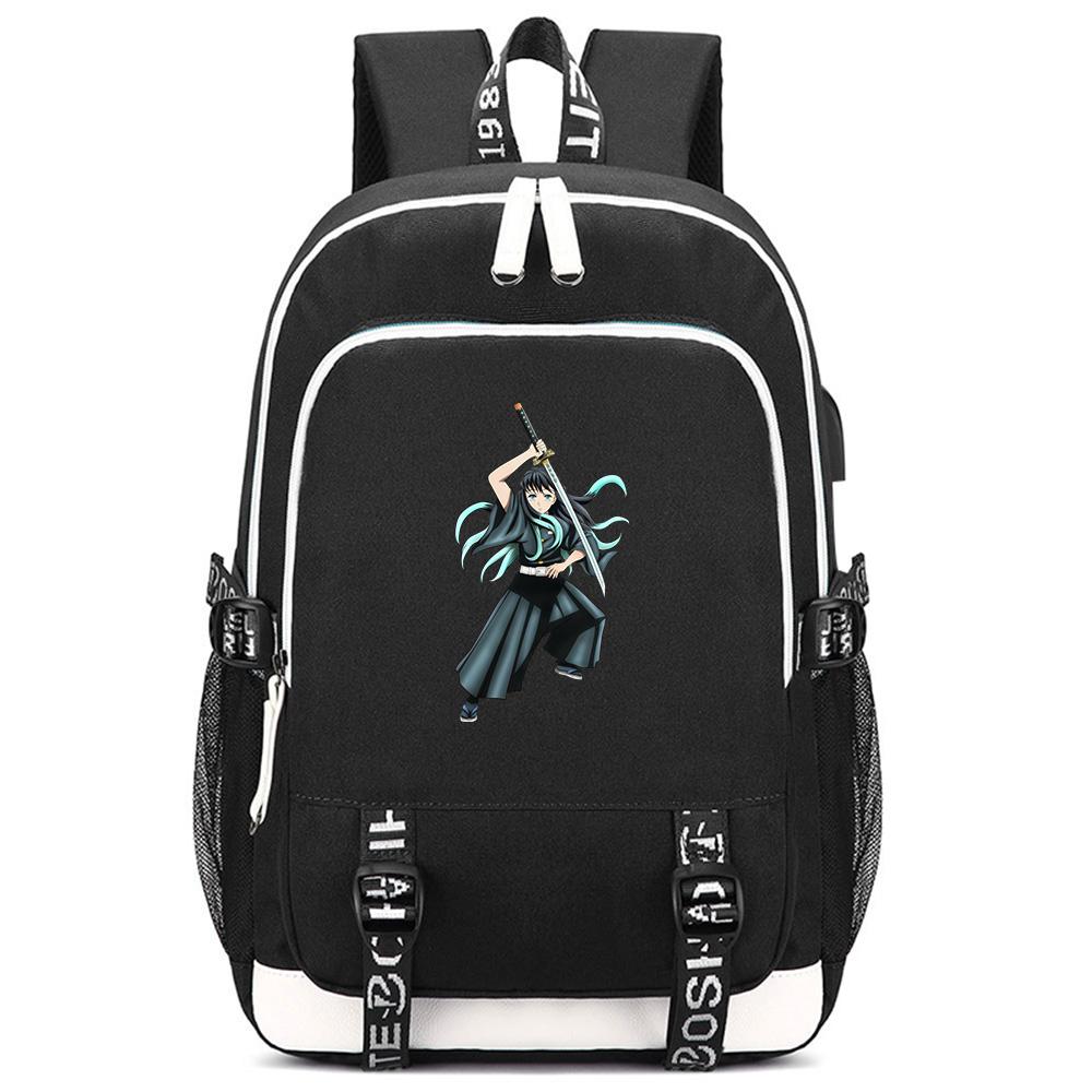Süßer Cartoon Dämonentöter Aufdruck Rucksack Große Kapazität Schultasche Student Schultasche Outdoor Laptop Reisetasche Geschenk