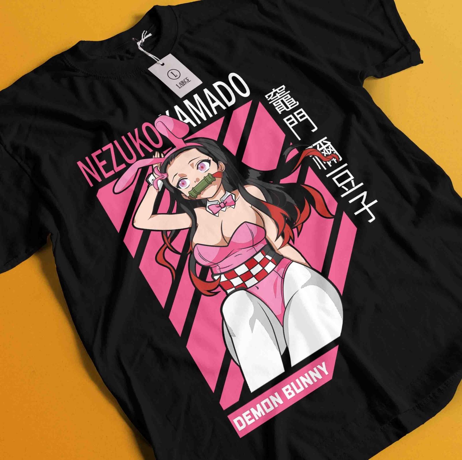 

Demon Slayer Shirt Nezuko Tshirt Tanjiro T-Shirt Mens Womens Tees Top Muzan Doma Tee Inosuke Zenitsu 2XL