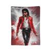 MJ Pop Rock Disco  Blankets Coral Fleece Plush Summer Air Conditioning Portable Lightweight Throw Blankets for Bed Bedspread