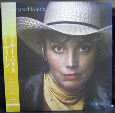 LP Record EMMYLOU HARRIS  Thirteen P13244 WARNER BROS 1986 Japan Obi CountryFolk Used