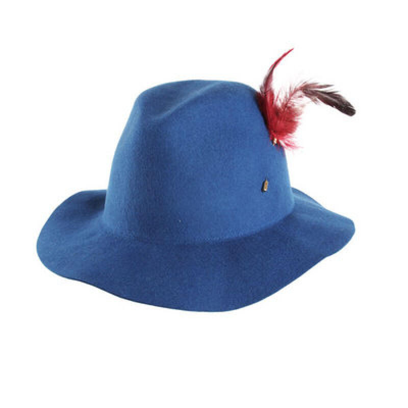 

Модная шляпа из фетра - Стиль Федора H346 turquoise blue