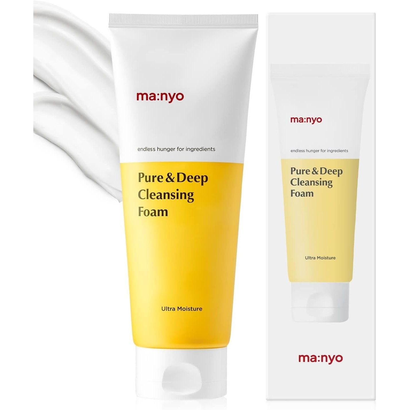 MANYO Pure Deep Cleansing Foam Pores Facial Cleanser Skincare 200ml
