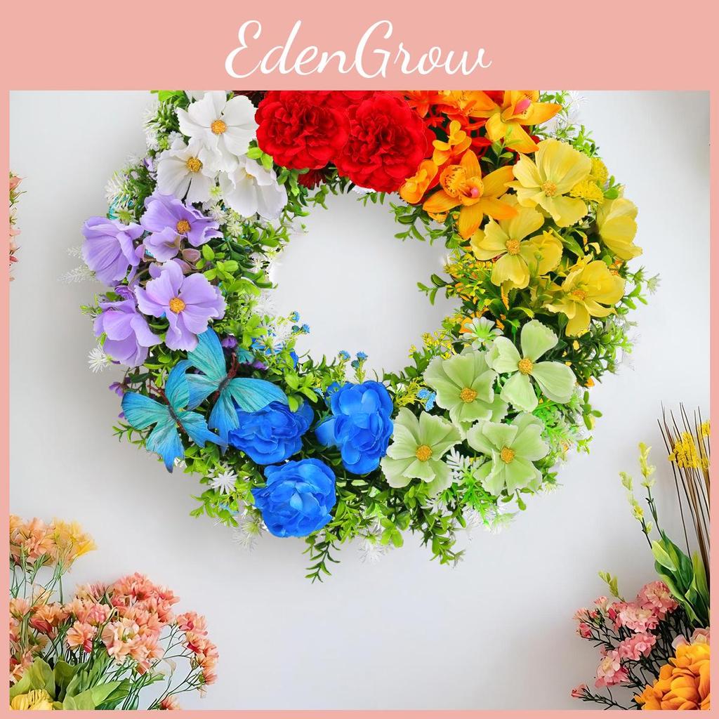 Flower Artificial Colorful Garland Door Hanging Decoration Festive Prop Venue