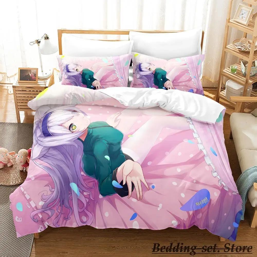 Sagiri Izumi Anime Bedding Set Single Twin Full Queen King Size Duvet Cover for Adult Kid Bedroom Decor