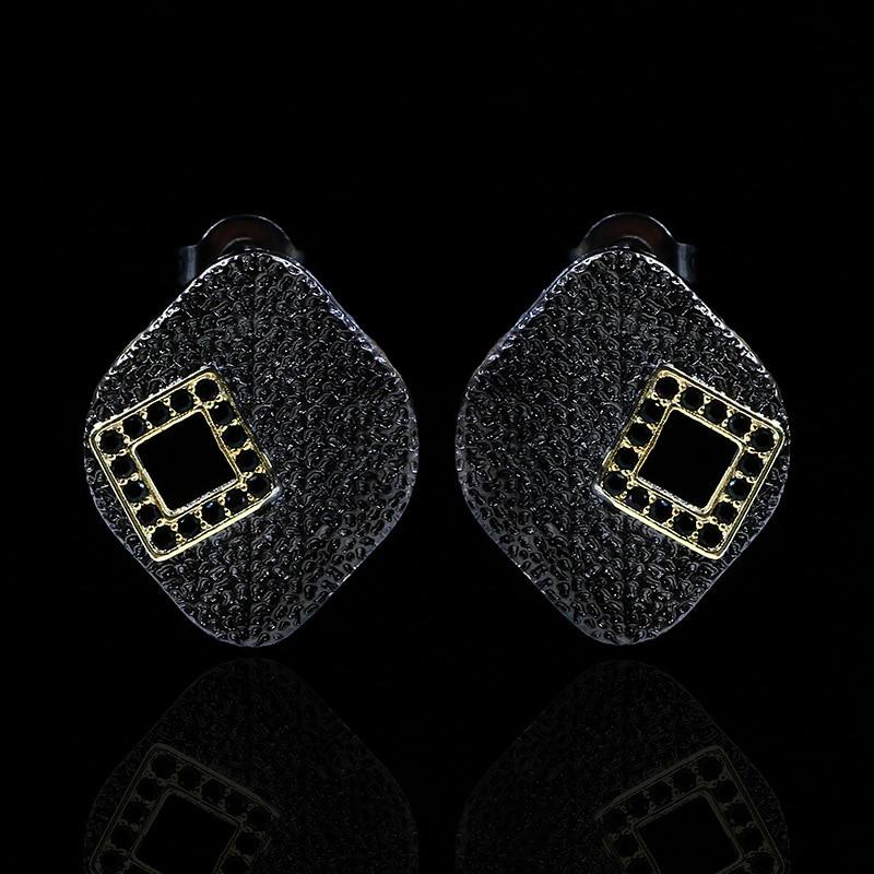 

Этнический полый дизайн дам серьги двухцветная шпилька серьги ретро посещение банкета ювелирные изделия