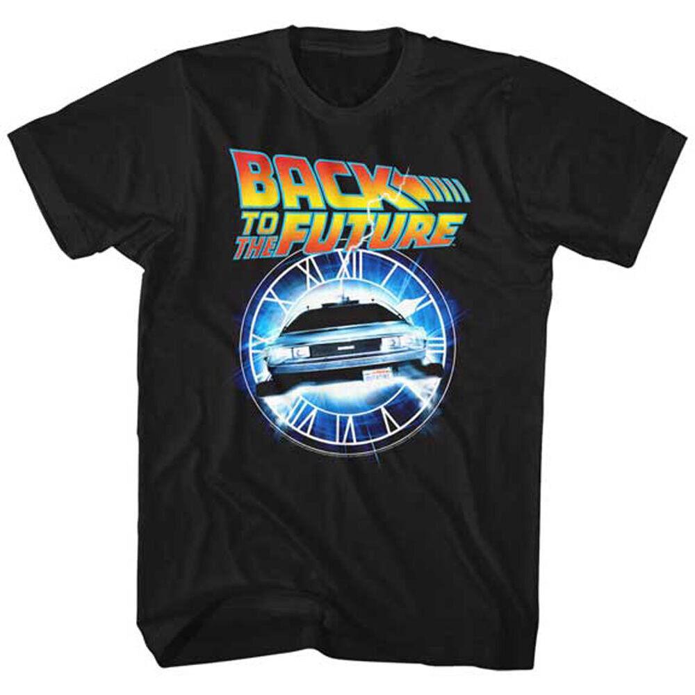 

Back To The Future Out Of Time Slim Fit Black Unisex T-shirt