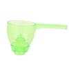 Messlöffel Trichter mit Skala Auslaufsicherer ABS Pulver Messlöffel für Küchenwerkzeug Grün