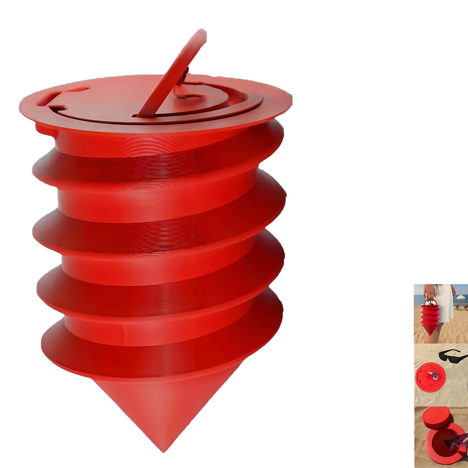 

Beach Sandbox, Beach Safety Storage Box, Waterproof & Sandproof Spiral Design, Can Store Mobile Phones, For Swimming, Traveling One Size