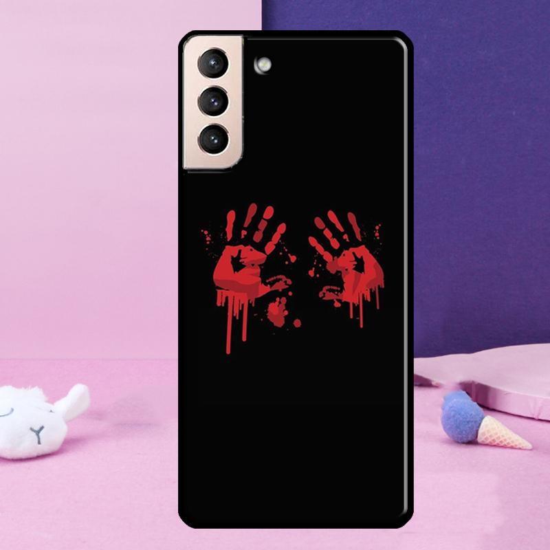 

Bloody Hand Phone Case For Samsung Galaxy S25 Ultra S23 S20 S21 S22 S24 FE S9 S10 Plus S24 Ultra Cover Galaxy S22Ultra