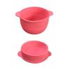 Collapsible Silicone Face Mask Mixing Bowl With Scale Heat Resistant Wax Melting Pot For Beauty Care