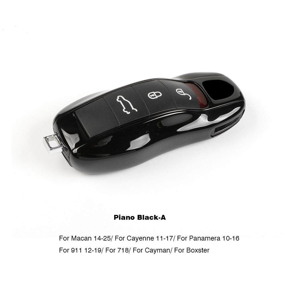 For Porsche Panamera Cayenne Macan 718 Cayman Boxster 911 Taycan Car 92 Personalized Key Case Protective Shell Remote Fob Cover