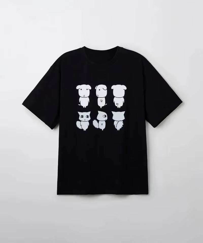 Sommer Neues Muster Gedrucktes T-Shirt Geeignet für Unisex Und Unisex Hergestellt Aus Reiner Baumwolle Modisches Und Vielseitiges T-Shirt