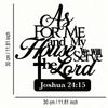 Metal Wall Art Joshua 24:15 Scripture Christian Decor Vintage Rustic