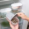 Clear Lid Double Compartment Food Storage Container Plastic Snacks Keepers For Kids Travel And Daily Use