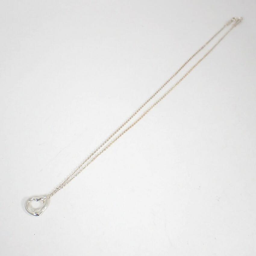[Used] TIFFANY/Tiffany 925 Open Heart Pendant/Necklace/j88-2