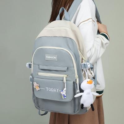 Backpack Women's Casual Backpack New Girls College Students Large Capacity Canvas Lightweight Travel School Bag Luggage