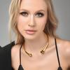 Spanish Openclosure Chain Collar Jewelry With Gold Silver Finish For Womens Accessories