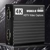 Video Capture Card 1080p 60fps Capture Device Aluminum 4K Adapter For Console Recording Live Broadcast Monitor Display
