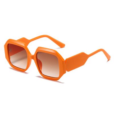 Polygonal Sunglasses, Square Glasses, Candy-Colored Sunglasses For Women