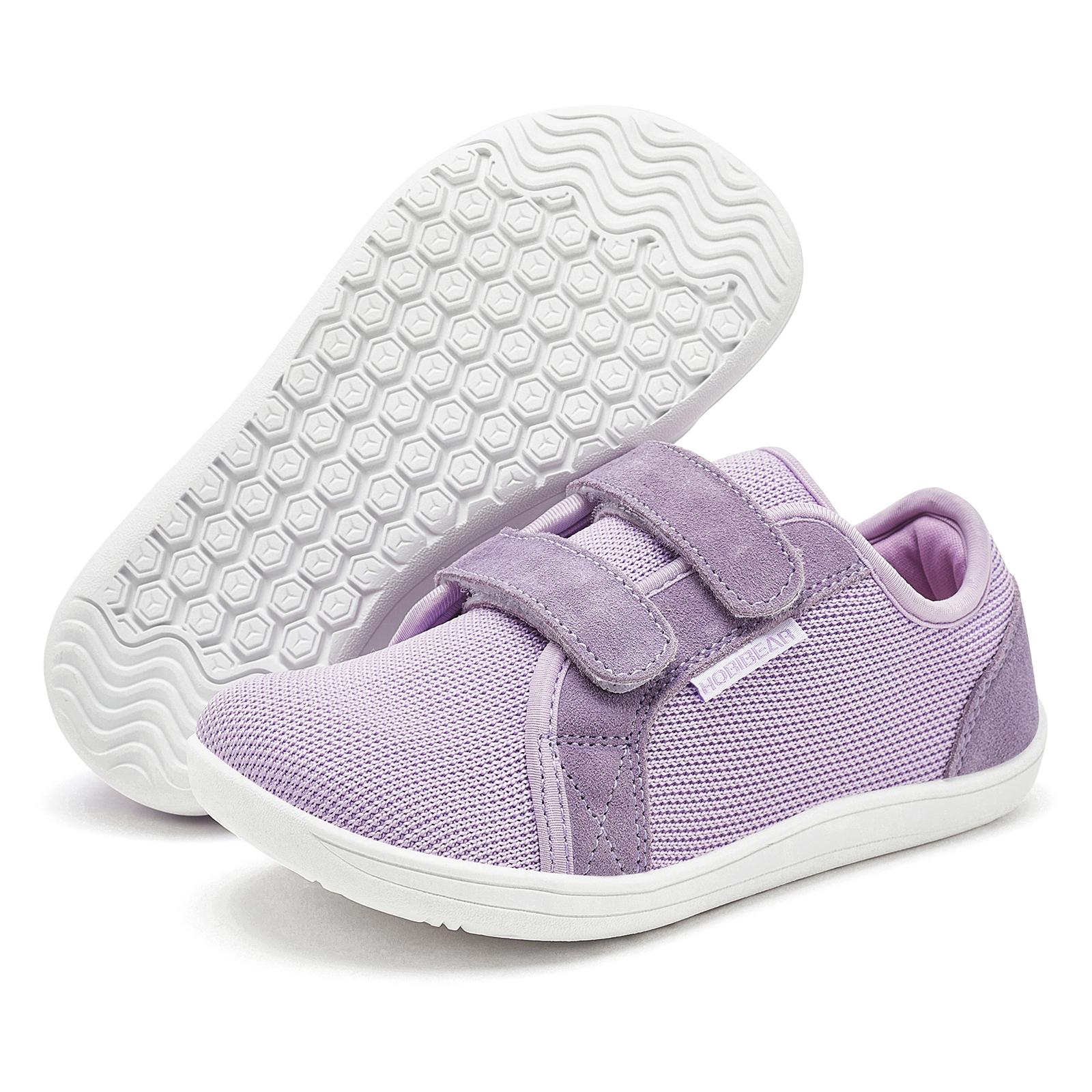 

HOBIBEAR Kids Mesh Barefoot Shoes Little/Big/Kid Wide Toe Minimalist Sneakers Lightweight Hook Loop Breathable Casual Shoes 25