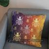 2D Colorful Beetle Pattern Decorative Pillow Cover Pattern Cushion Cover Suitable For Sofa Bedroom Car Pillow Cover
