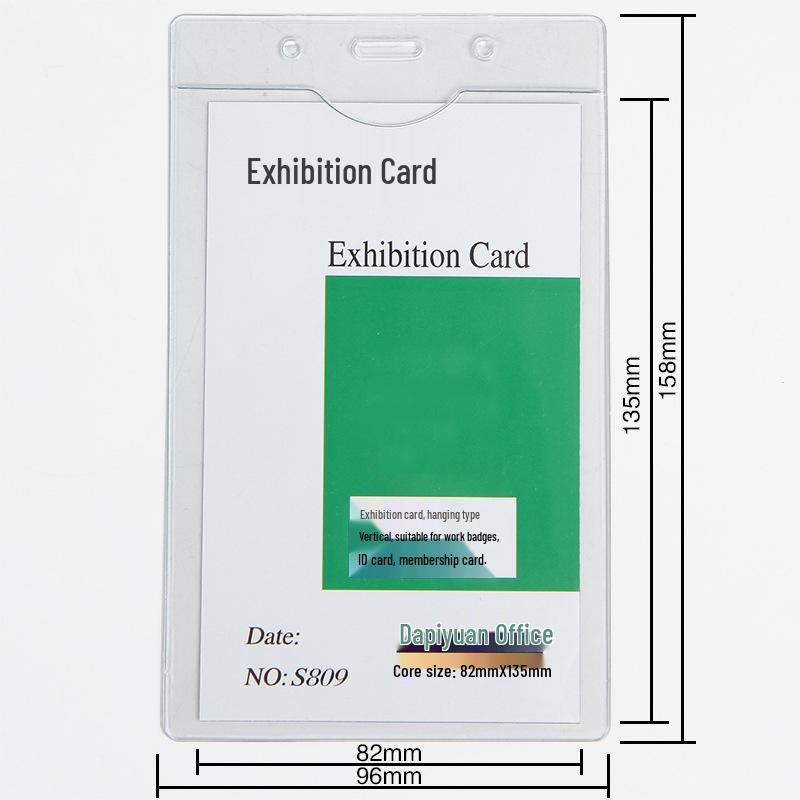 Clear PVC ID Badge Holder with Lanyard