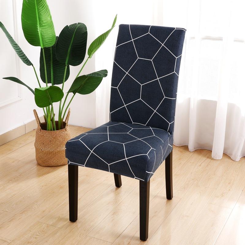 Printed Chair Cover Elastic Seat Chair Cover Living Room Detachable Washable Stretch Banquet Hotel Restaurant Set