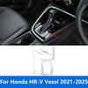For Honda HR-V Vezel - 2024 2025 Matte Center Console Gear Shift Box Panel Cover Trim Interior Accessories Car Styling