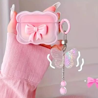 Stars Wave Earphone Case Bow Protective Shell Headphone Cover for Airpods 4/3/2/1/pro2/pro