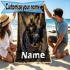 Custom Name Personalized Batman Print Beach Towel, for Trip Camping Beach Party Home Decor, Birthday Gift for Family & Friends