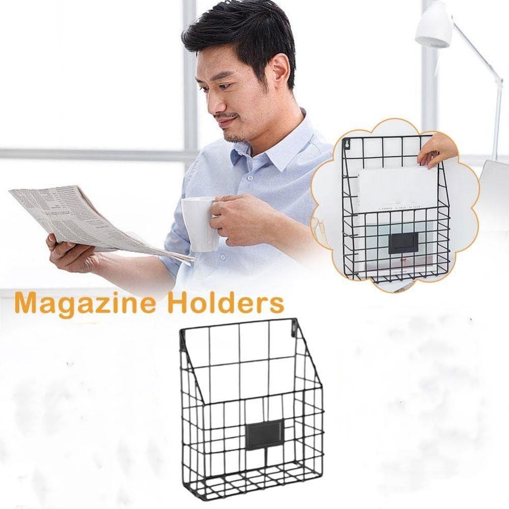 Väggmonterad Hängande Mappjärn Dokumentorganisatör Ins Förvaringsställ Hemmakontor