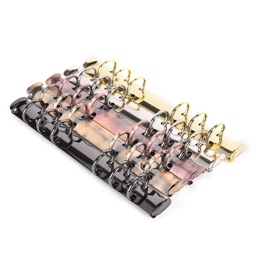 Folder Clip Diary Loose-leaf Ring File Folder Refillable Binding Hoops Spiral Rings Binder Clip