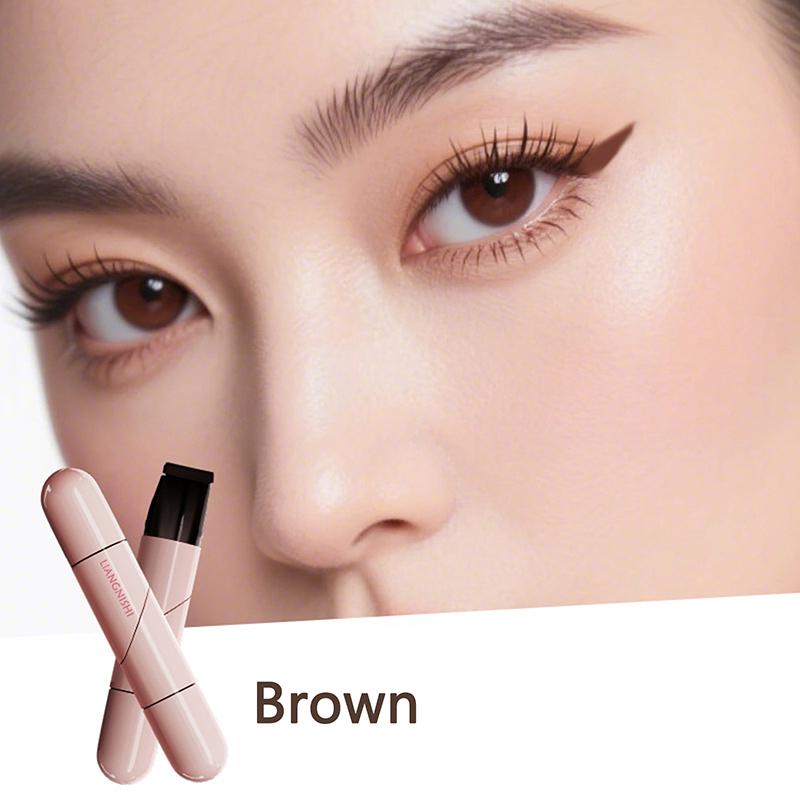 

Штамп-подводка Интегрированный штамп-подводка Точный контур Печать Стойкая подводка Жидкая ручка для подводки Макияж Косметика коричневый