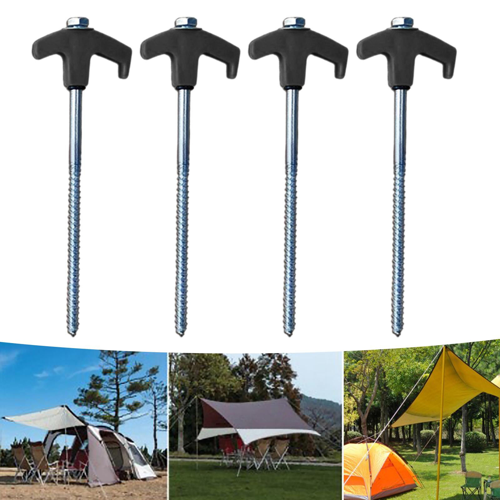 

4 шт. Колья для палаток Аксессуары для навеса Небьющиеся сверхмощные колышки