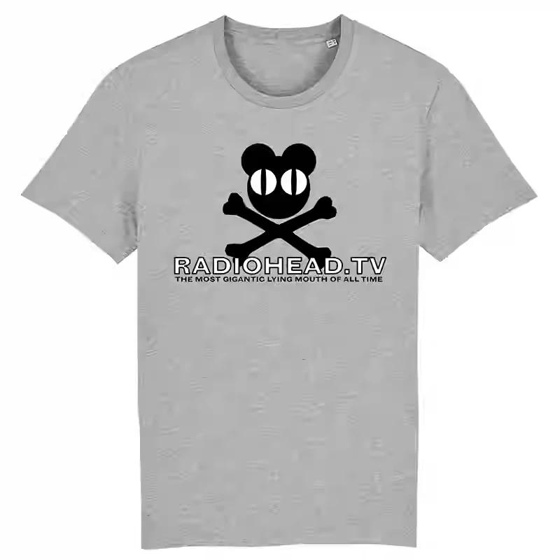 Fashion Rock Punk Radiohead Band Men and Women High Quality American Retro Classic High Street Oversize Short Sleeve T-shirt