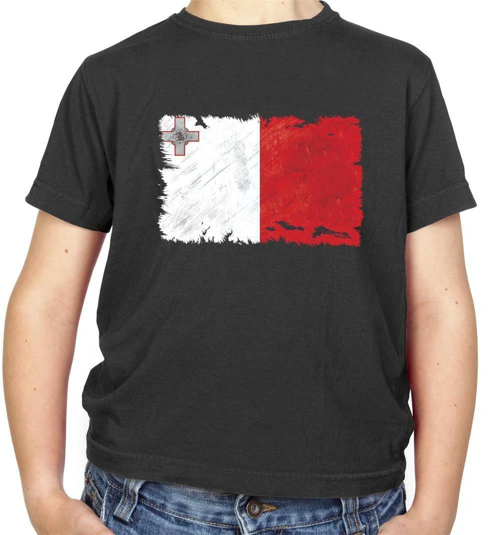 

Malta Flag Kids T-Shirt - Valletta - Europe - Country - Travel - Flags - Gozo 130