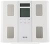 TANITA Body Composition Scale, 50g, Made In Japan, White, BC-331 WH, Double LCD Display for Easy Reading, Stand-Up Storage