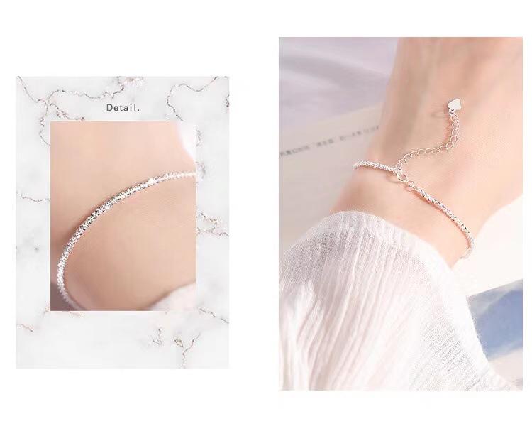 925 Sterling Silver Starry Sky Bracelet for Women - Summer Korean Mori Style, Simple & Trendy Hand Jewelry