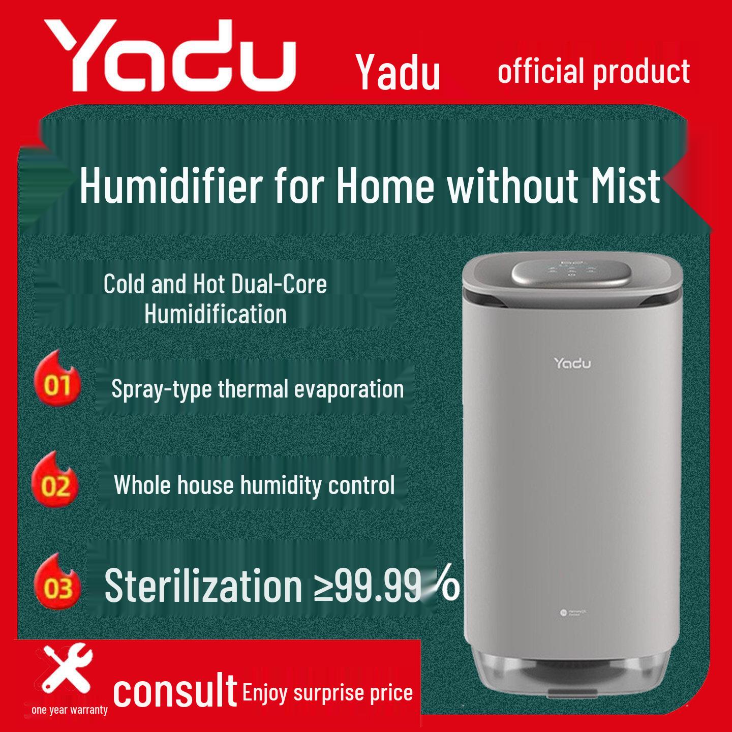 Yadu SZM1100-V12Hi Evaporative Humidifier for Living Room - 2025 Model, Safe for Pregnant Women and Babies