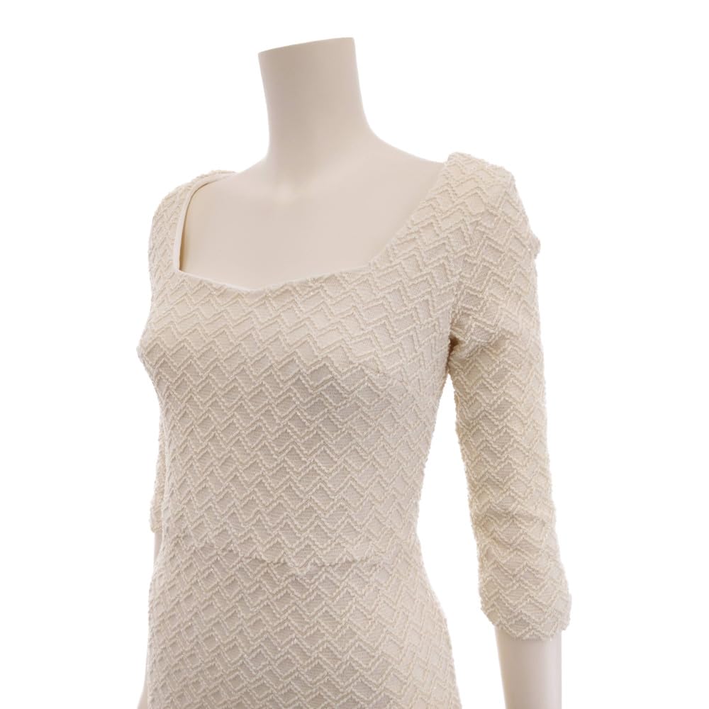 GRAXIA Hostess Midi Mermaid Fitted Perfect for Hostess and Size L Dress, Dress, Tweed, High-Waisted, Dress, Hostesses, Clubs, Lounges, 5/8 Sleeves,