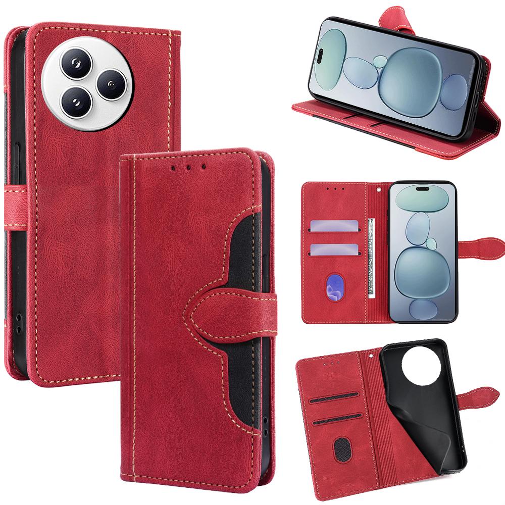 For Xiaomi Civi 5 Pro 5G Case Leather Wallet Phone Cover with Straw Hat Magnetic Clasp