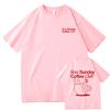 Slow Sunday Coffee Club T Shirt Men/women Harajuku Vintage Graphic Tshirt Classic Unisex High Quality Retro Cotton Tee Shirts