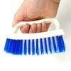 Scrubbing Brush with Stiff Bristles Thickened Handle White Utility Cleaning Hand Brush for Bathroom